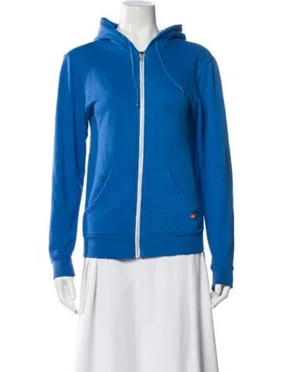 Pre-owned Aviator Nation Bomber Jacket In Blue