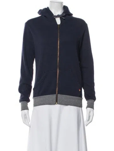 Pre-owned Aviator Nation Bomber Jacket In Blue