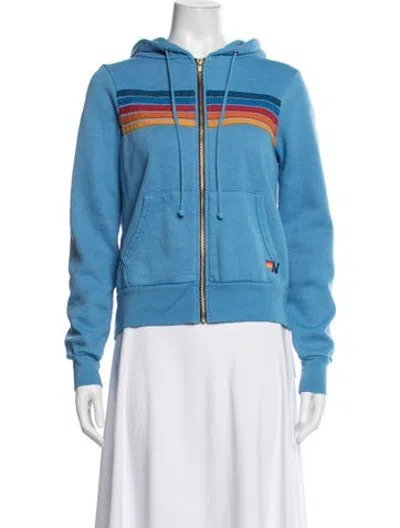 Pre-owned Aviator Nation Bomber Jacket In Blue