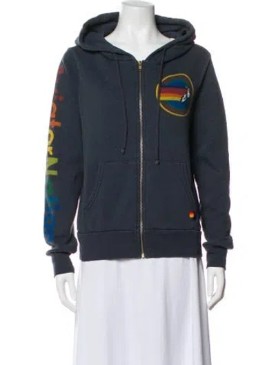 Pre-owned Aviator Nation Bomber Jacket In Gray