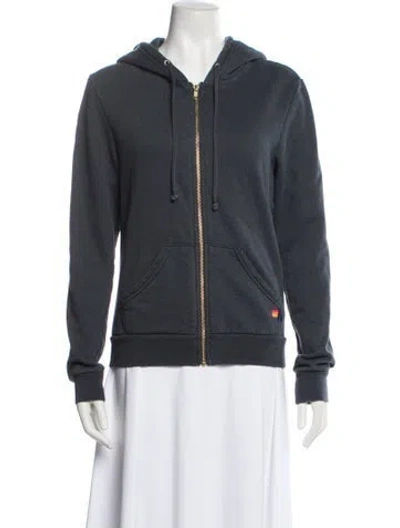 Pre-owned Aviator Nation Bomber Jacket In Gray