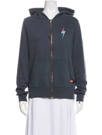 Pre-owned Aviator Nation Bomber Jacket In Gray