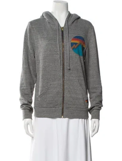 Pre-owned Aviator Nation Bomber Jacket In Gray