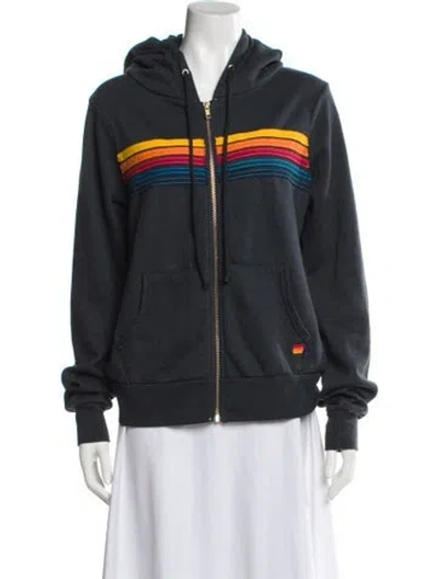 Pre-owned Aviator Nation Bomber Jacket In Gray