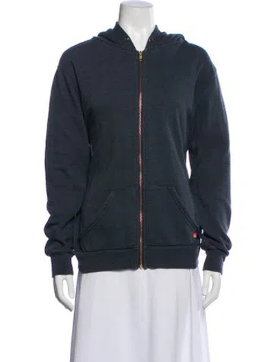 Pre-owned Aviator Nation Bomber Jacket In Gray