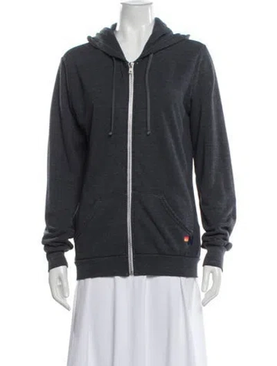 Pre-owned Aviator Nation Bomber Jacket In Gray