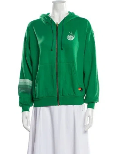 Pre-owned Aviator Nation Bomber Jacket In Green