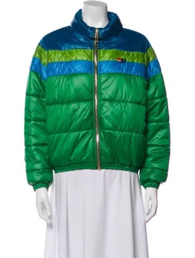 Pre-owned Aviator Nation Bomber Jacket In Green