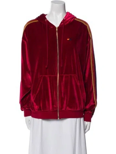 Pre-owned Aviator Nation Bomber Jacket In Red