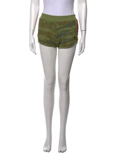 Pre-owned Aviator Nation Camouflage Print Mini Shorts In Grey