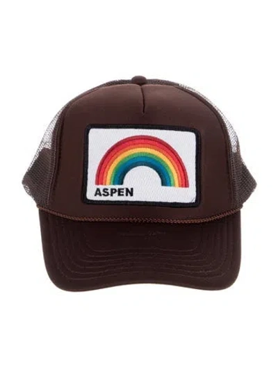 Pre-owned Aviator Nation Cap In Brown