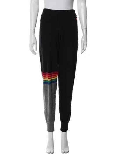 Pre-owned Aviator Nation Cashmere Striped Sweatpants In Blue