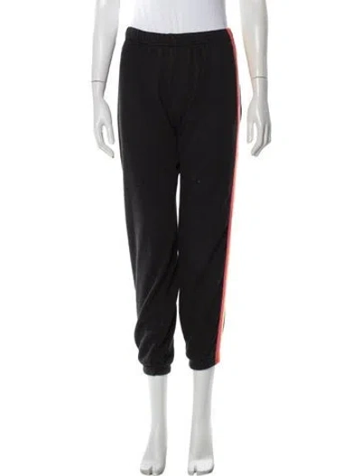 Pre-owned Aviator Nation Colorblock Pattern Embroidered Accent Sweatpants In Blue