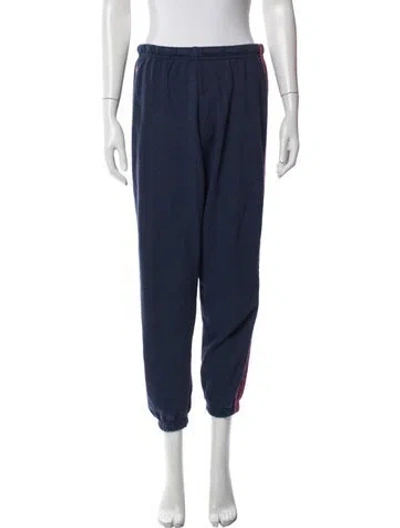 Pre-owned Aviator Nation Colorblock Pattern Embroidered Accent Sweatpants In Multicolor