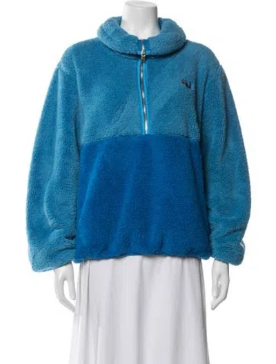 Pre-owned Aviator Nation Colorblock Pattern Jacket In Blue