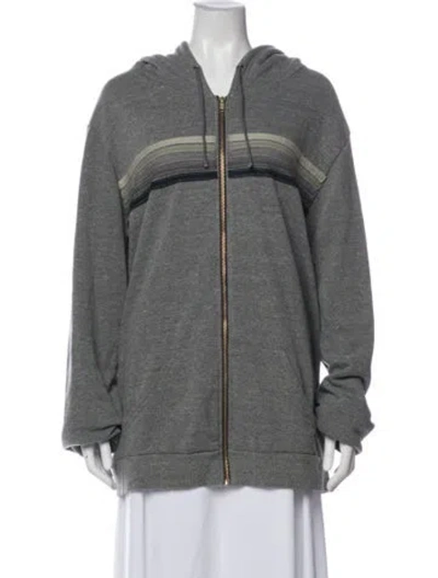 Pre-owned Aviator Nation Colorblock Pattern Jacket In Gray