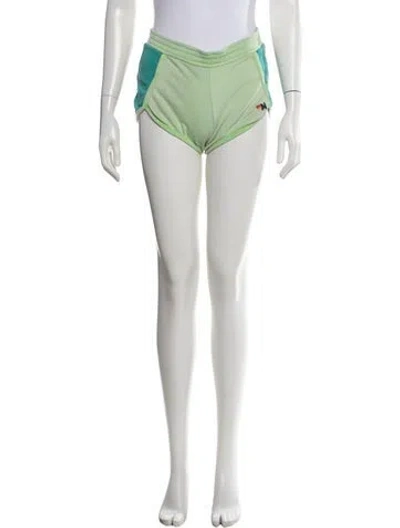 Pre-owned Aviator Nation Colorblock Pattern Mini Shorts In Pink