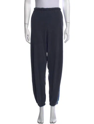 Pre-owned Aviator Nation Colorblock Pattern Straight Leg Pants In Blue