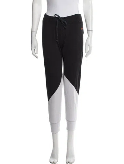 Pre-owned Aviator Nation Colorblock Pattern Straight Leg Pants In Grey