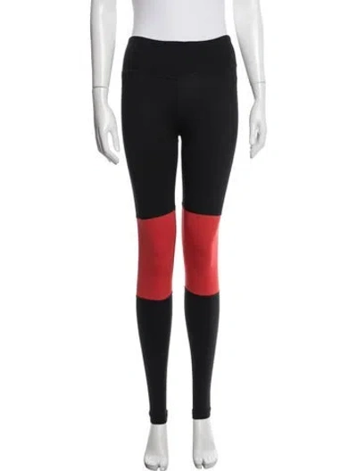 Pre-owned Aviator Nation Colorblock Pattern Sweatpants In Black