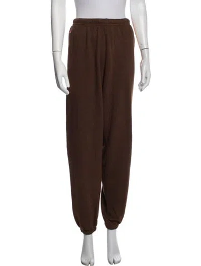 Pre-owned Aviator Nation Colorblock Pattern Sweatpants In Brown