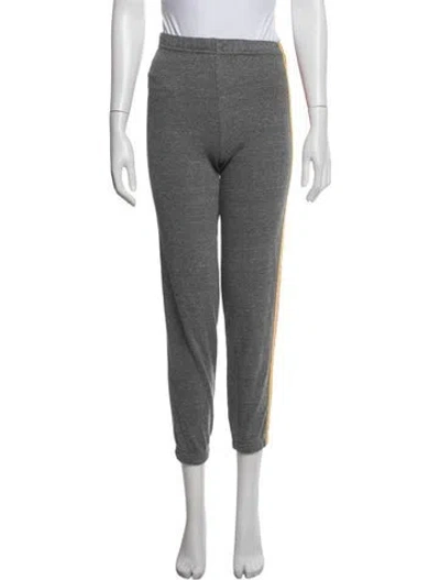 Pre-owned Aviator Nation Colorblock Pattern Sweatpants In Gray