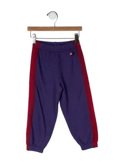 Pre-owned Aviator Nation Babies' Cotton-blend Sweatpants In Purple
