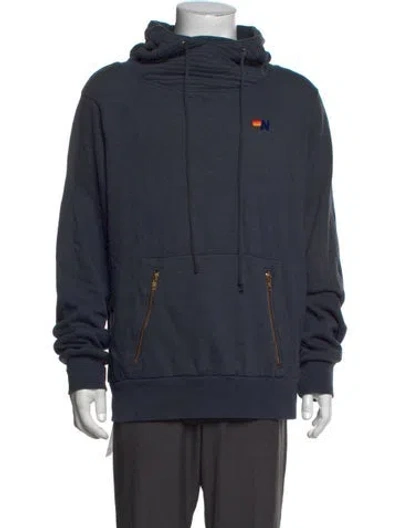 Pre-owned Aviator Nation Cowl Neck Long Sleeve Hoodie In Grey