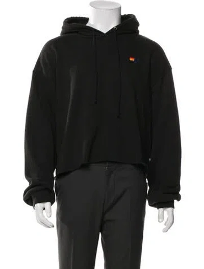 Pre-owned Aviator Nation Crew Neck Long Sleeve Hoodie In Black