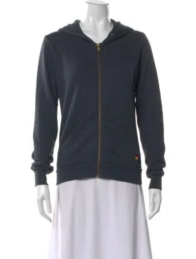Pre-owned Aviator Nation Crew Neck Long Sleeve Hoodie In Gray