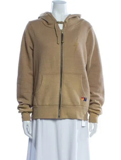 Pre-owned Aviator Nation Crew Neck Long Sleeve Hoodie In Multi