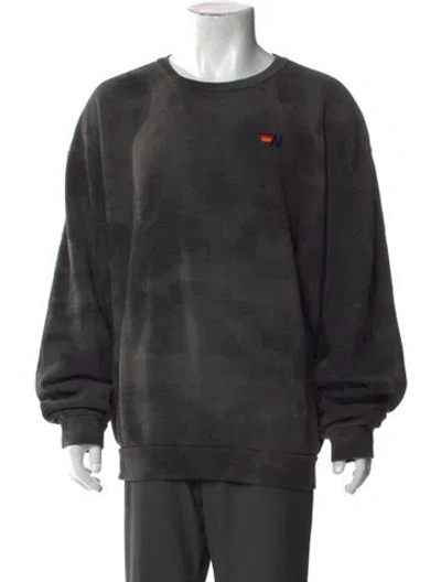 Pre-owned Aviator Nation Crew Neck Long Sleeve Sweatshirt In Black