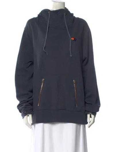 Pre-owned Aviator Nation Crew Neck Long Sleeve Sweatshirt In Gray