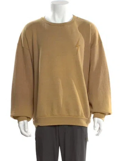 Pre-owned Aviator Nation Crew Neck Long Sleeve Sweatshirt In Neutral