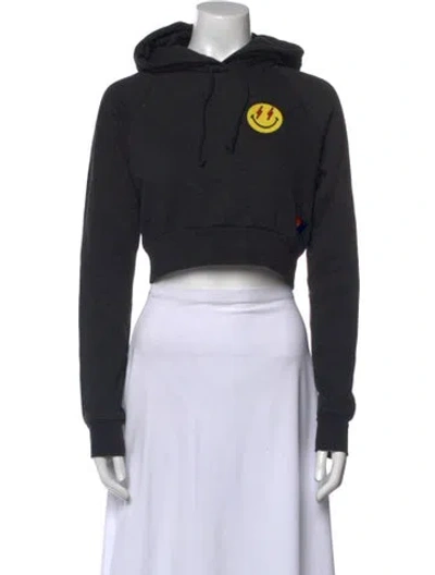 Pre-owned Aviator Nation Crew Neck Sweater In Black