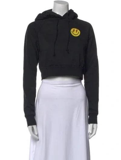 Pre-owned Aviator Nation Crew Neck Sweater In Black