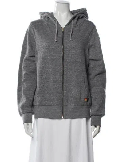 Pre-owned Aviator Nation Crew Neck Sweater In Gray