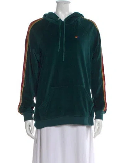 Pre-owned Aviator Nation Crew Neck Sweater In Green