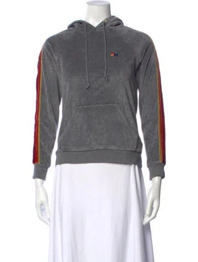Pre-owned Aviator Nation Crew Neck Sweater In Grey