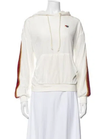 Pre-owned Aviator Nation Crew Neck Sweater In Neutrals