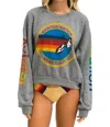 Aviator Nation Crew Sweatshirt In Grey In Gray