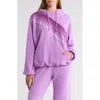 Aviator Nation Cross Stripe Hoodie In Purple
