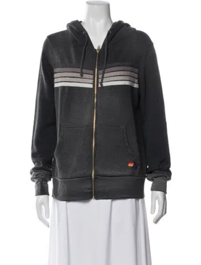 Pre-owned Aviator Nation Denim Jacket In Gray