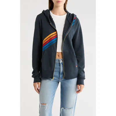 Aviator Nation Disco Zip Hoodie In Blue