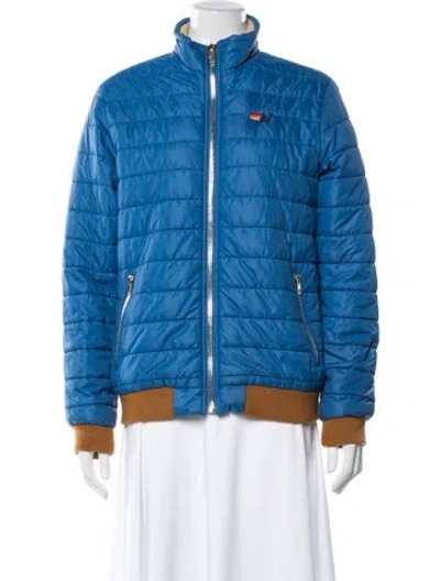 Pre-owned Aviator Nation Down Coat In Blue