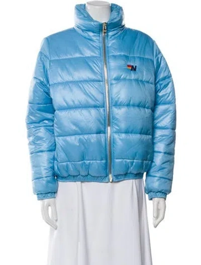 Pre-owned Aviator Nation Down Jacket In Blue
