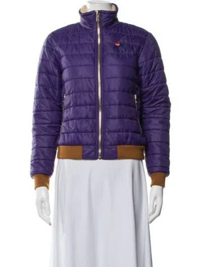 Pre-owned Aviator Nation Down Jacket In Purple