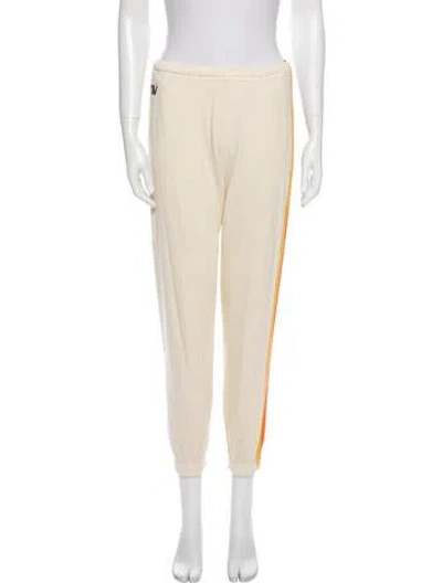 Pre-owned Aviator Nation Embroidered Accent Lounge Set In Neutral
