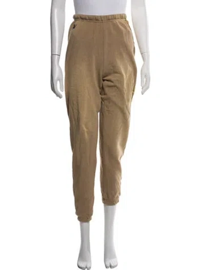 Pre-owned Aviator Nation Embroidered Accent Lounge Set In Neutrals