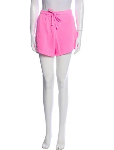 Pre-owned Aviator Nation Embroidered Accent Pajamas In Pink